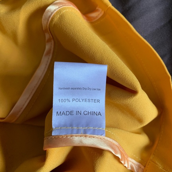 🌈 Young Threads Mustard Yellow Sleeveless Dress - Picture 5 of 6